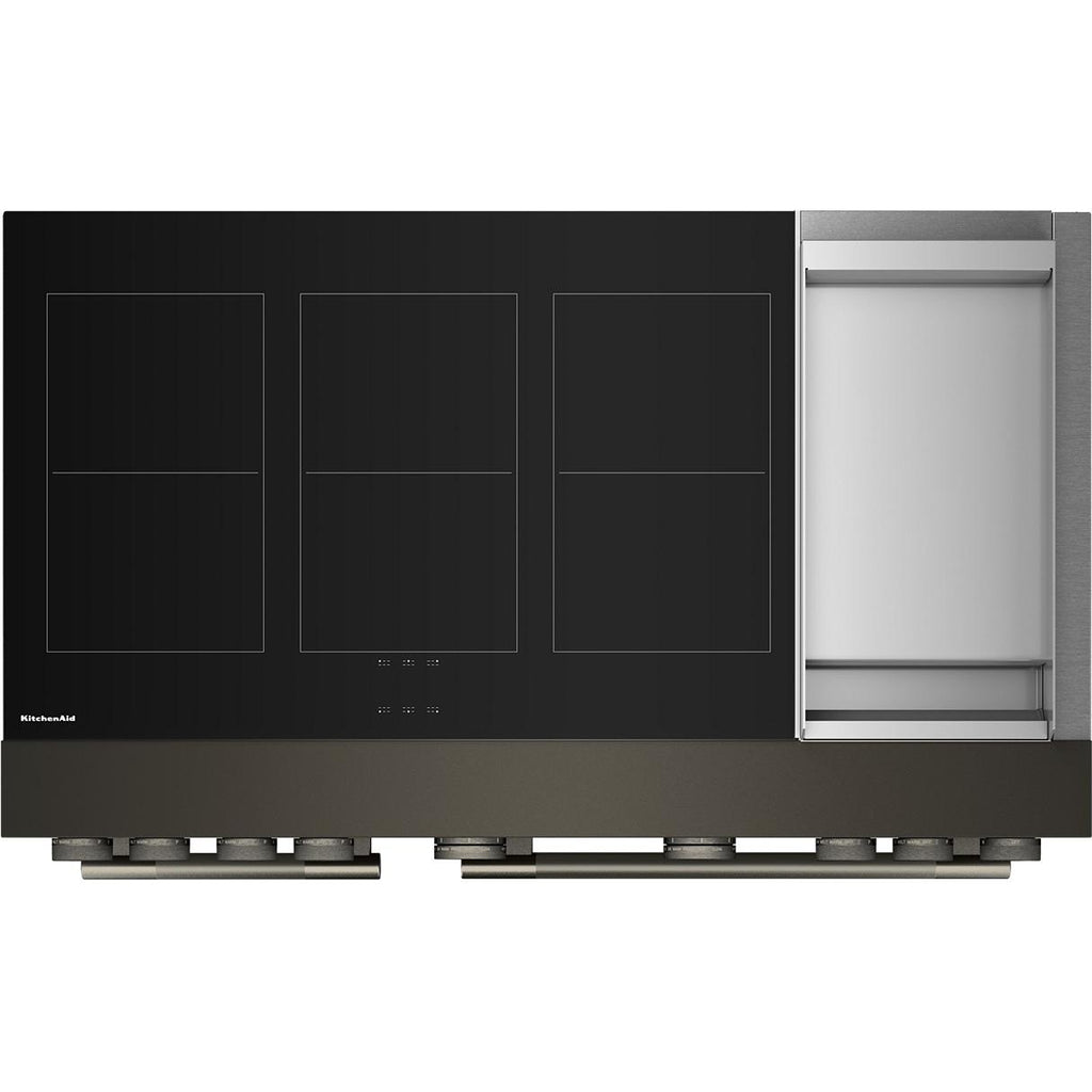  KitchenAid 48-inch Freestanding Induction Range with 6 Elements and Griddle KFID948SBE IMAGE 3