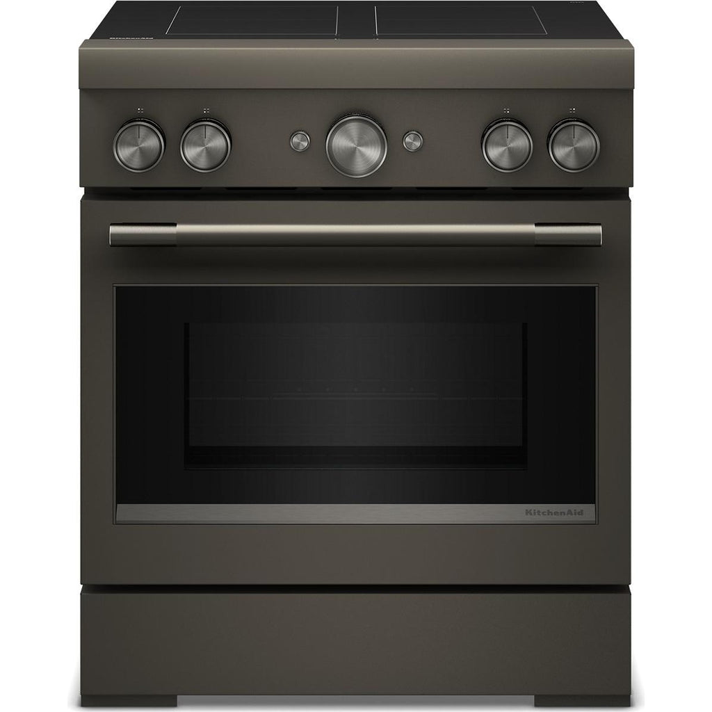  KitchenAid 30-inch Freestanding Induction Range with 4 Elements KFIS930SBE IMAGE 1