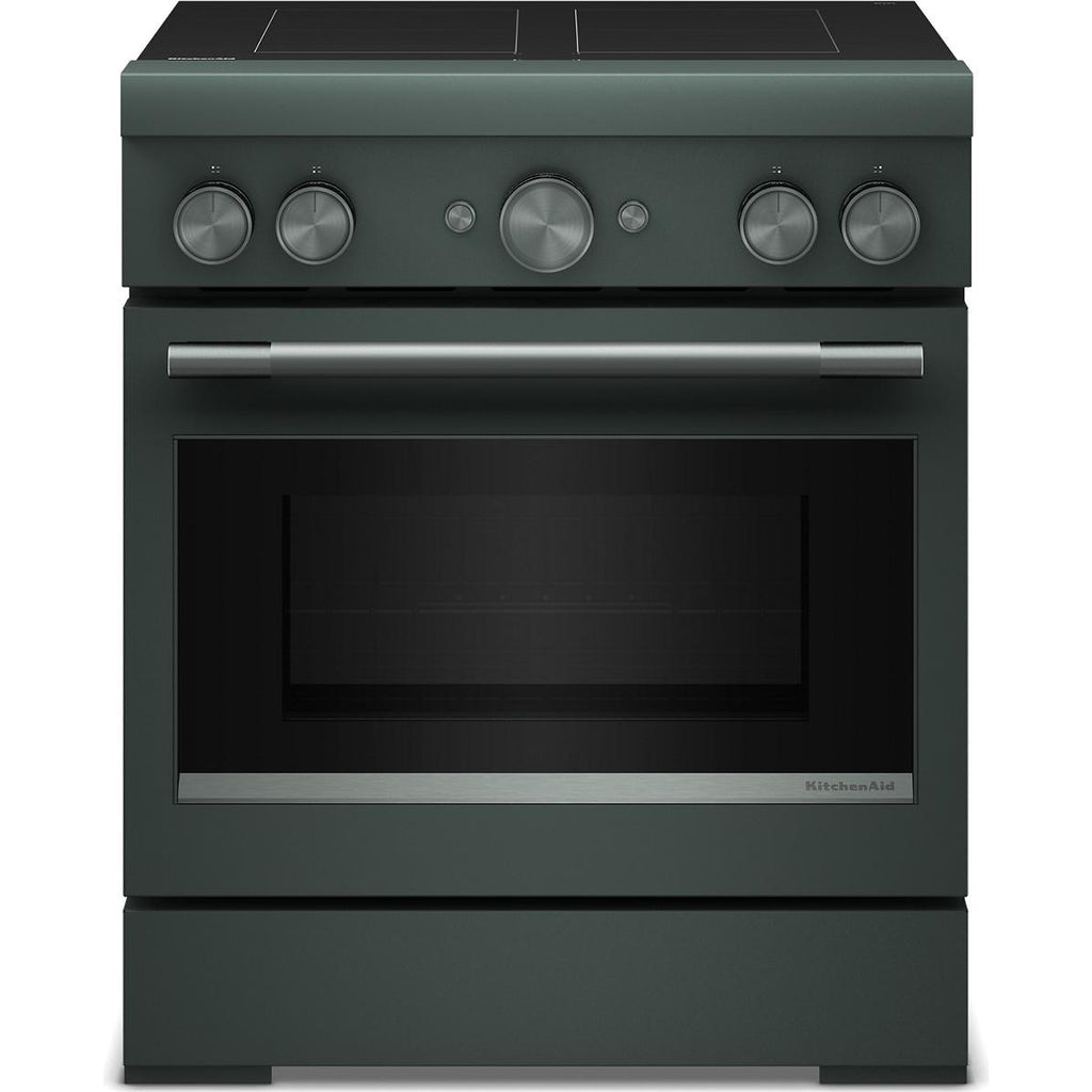  KitchenAid 30-inch Freestanding Induction Range with 4 Elements KFIS930SJP IMAGE 1