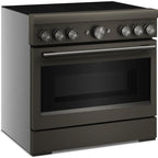  KitchenAid 36-inch Freestanding Induction Range with 6 Elements KFIS936SBE IMAGE 3