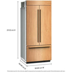  KitchenAid 36-inch Built-in French 3-Door Refrigerator with Interior Ice Maker KBFN536TPA IMAGE 11