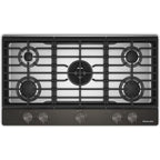  KitchenAid 36-inch Built-in Gas Cooktop with 5 Burners KCGK736SBE IMAGE 1