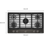  KitchenAid 36-inch Built-in Gas Cooktop with 5 Burners KCGK736SBE IMAGE 3