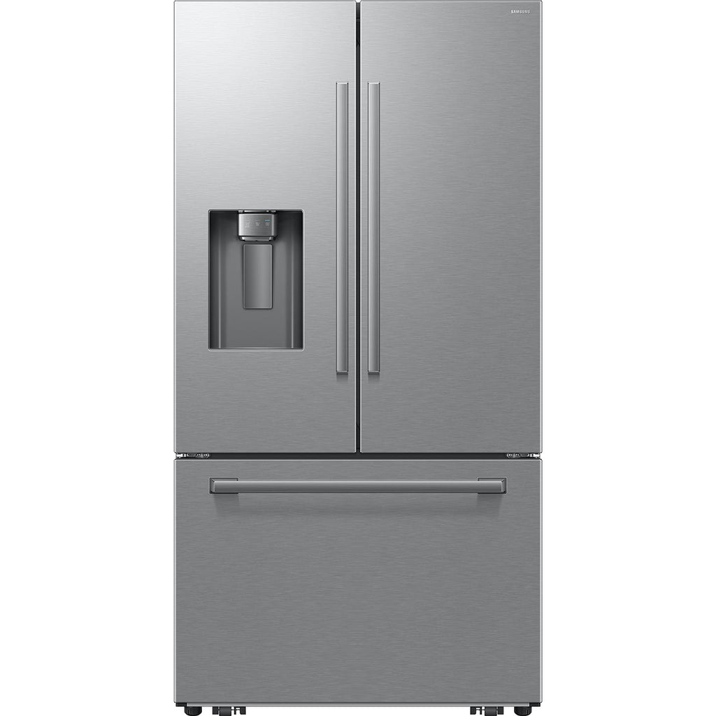  Samsung French 3-Door Refrigerator with Water and Ice Dispensing System RF70H25HERAA IMAGE 1