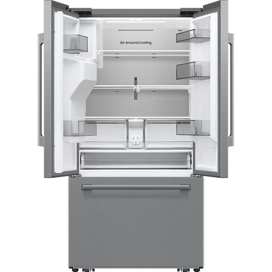  Samsung French 3-Door Refrigerator with Water and Ice Dispensing System RF70H25HERAA IMAGE 4