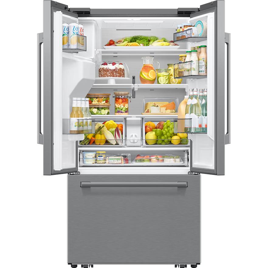  Samsung French 3-Door Refrigerator with Water and Ice Dispensing System RF70H25HERAA IMAGE 5