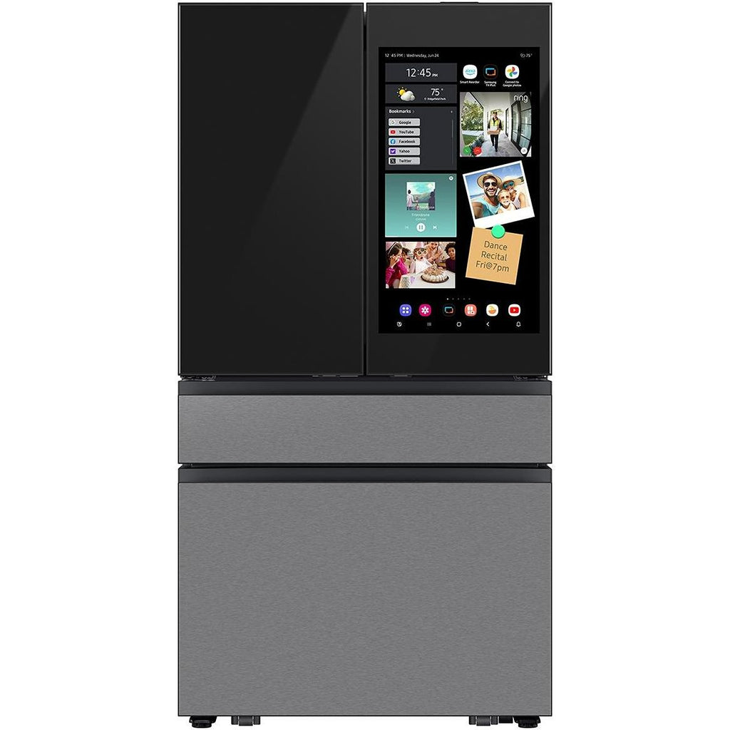  Samsung 36-inch, 29 cu. ft. 4-Door French Door Refrigerator with AI Family Hub™ RF90F29AECR/AC IMAGE 1