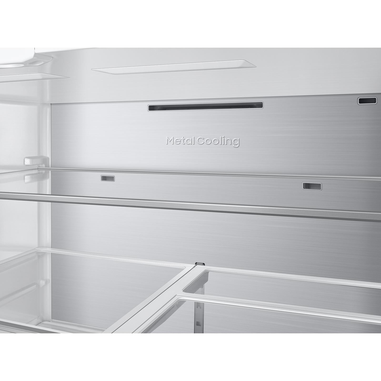  Samsung 36-inch, 29 cu. ft. 4-Door French Door Refrigerator with AI Family Hub™ RF90F29AECR/AC IMAGE 7