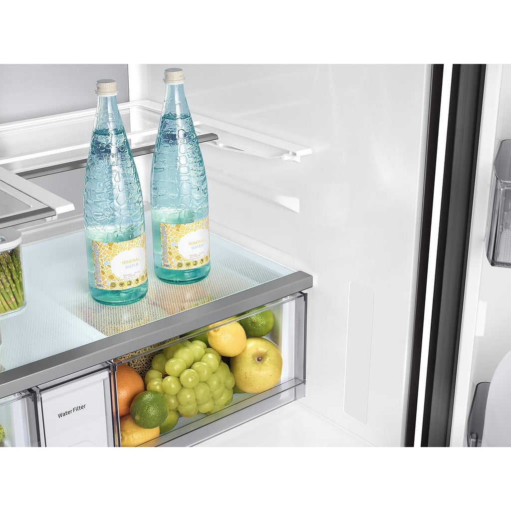  Samsung 36-inch, 23 cu. ft. French 4-Door Refrigerator with AI Family Hub™ RF90F23AECR/AA IMAGE 6