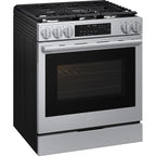  Samsung 30-inch Slide-in Gas Range with Wi-Fi NSG90H60SRAA IMAGE 2