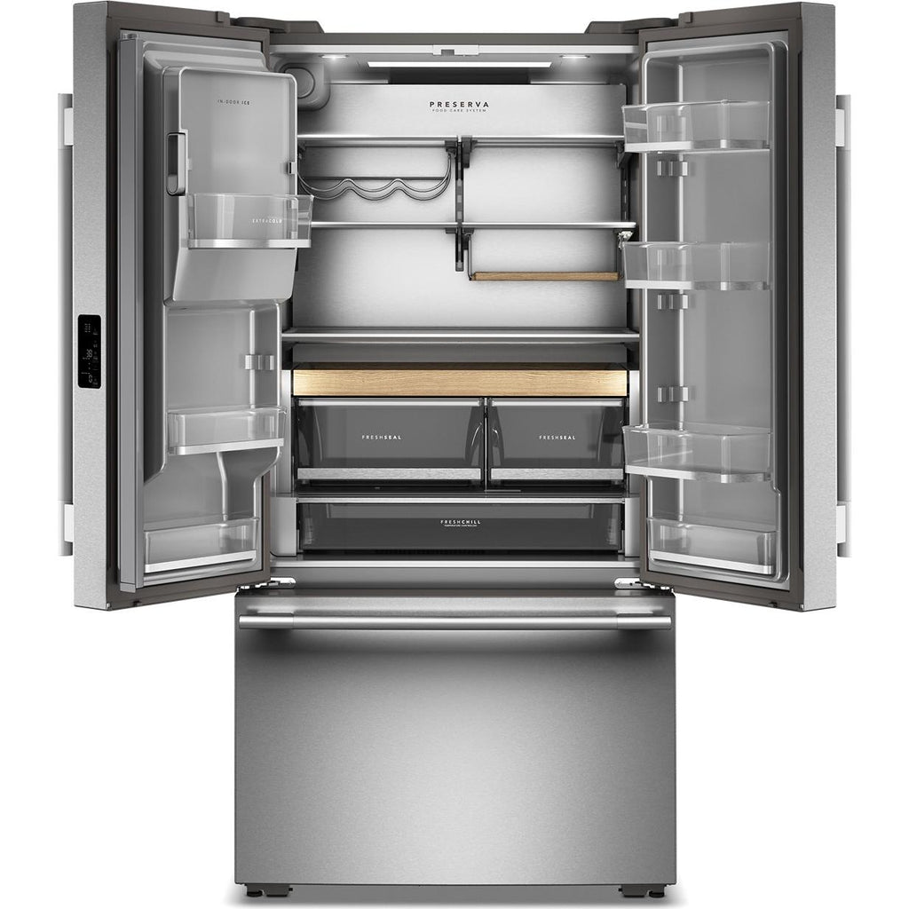  KitchenAid 36-inch, 23.9 cu. ft. Counter-Depth French 3-Door Refrigerator with Wi-Fi KRFC736SPS IMAGE 2