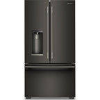  KitchenAid 36-inch, 23.1 cu. ft. Counter-Depth French 3-Door Refrigerator with External Water and Ice Dispensing System KRFC536SBE IMAGE 1