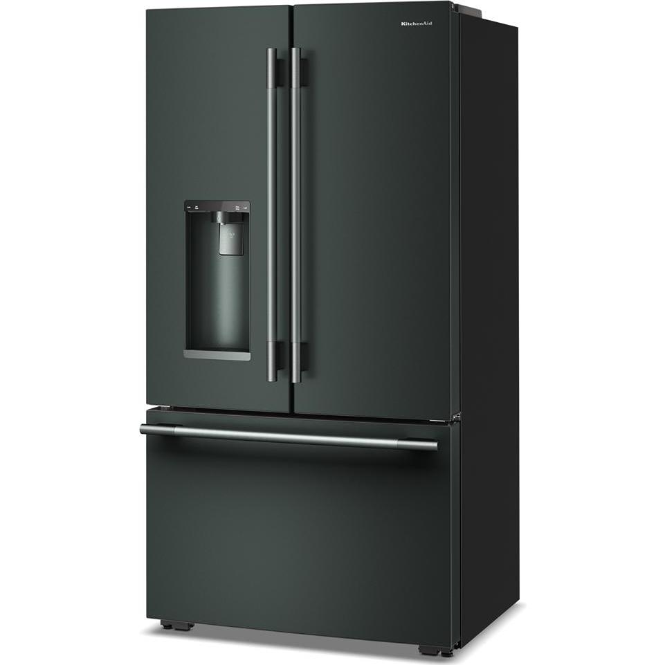  KitchenAid 36-inch, 23.1 cu. ft. Counter-Depth French 3-Door Refrigerator with External Water and Ice Dispensing System KRFC536SJP IMAGE 3