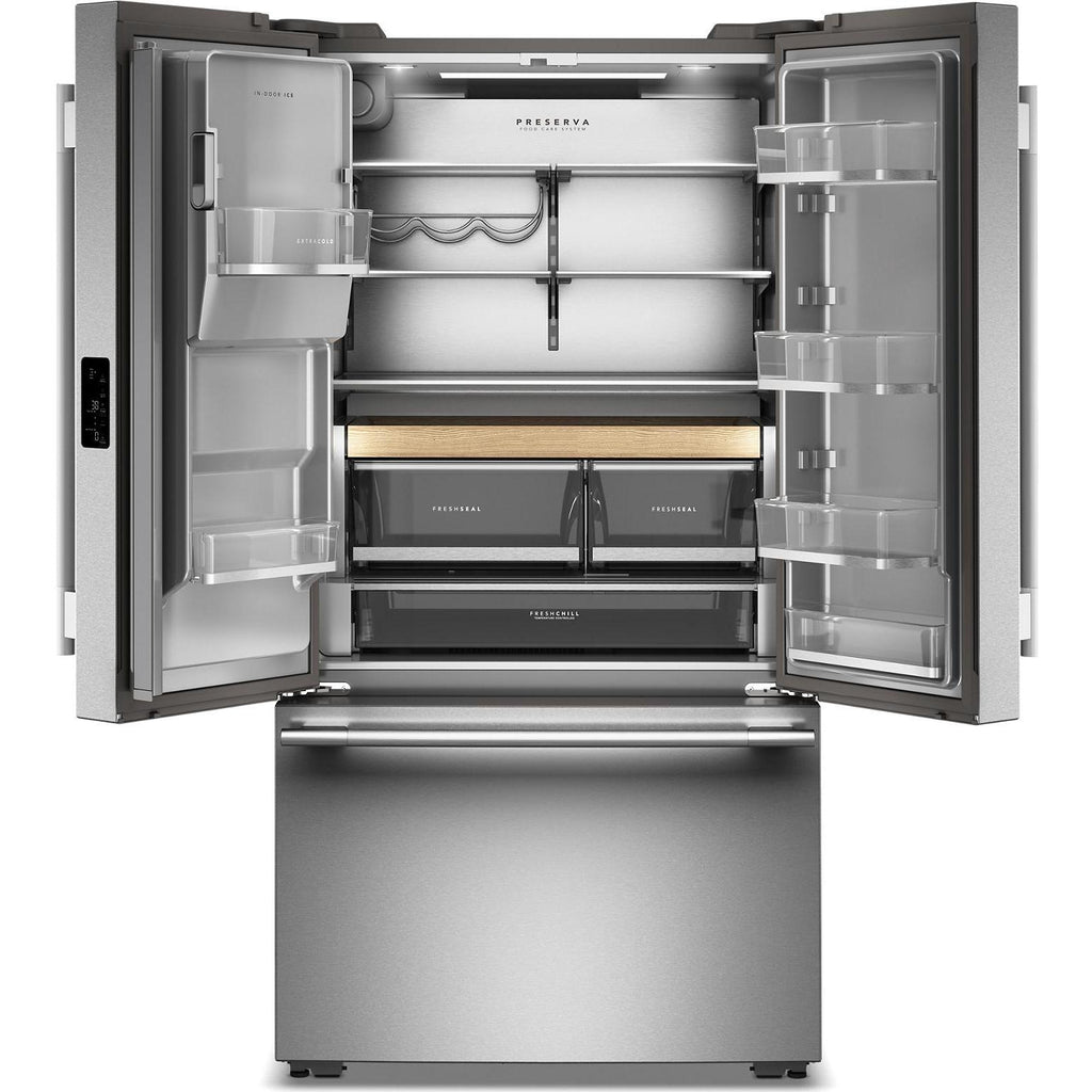  KitchenAid 36-inch, 23.1 cu. ft. Counter-Depth French 3-Door Refrigerator with External Water and Ice Dispensing System KRFC536SPS IMAGE 2