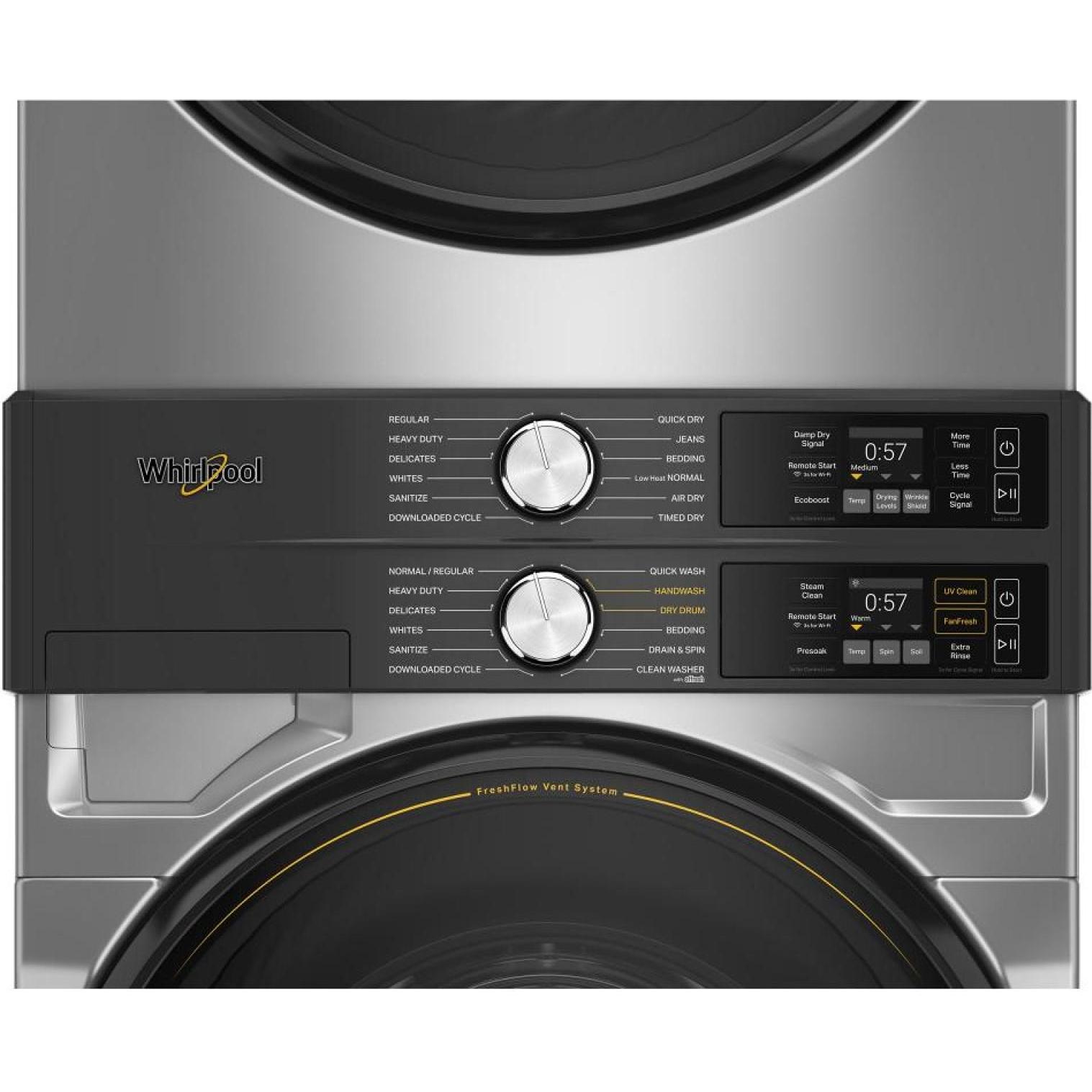  Whirlpool Stacked Washer/Dryer Gas Laundry Center WGF5727TR IMAGE 4