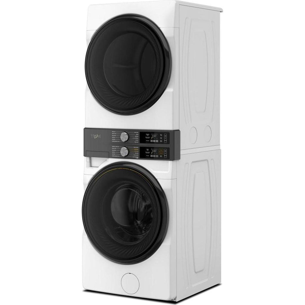  Whirlpool Stacked Washer/Dryer Gas Laundry Center WGF5727TW IMAGE 1