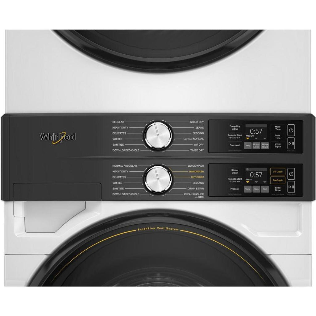  Whirlpool Stacked Washer/Dryer Gas Laundry Center WGF5727TW IMAGE 5