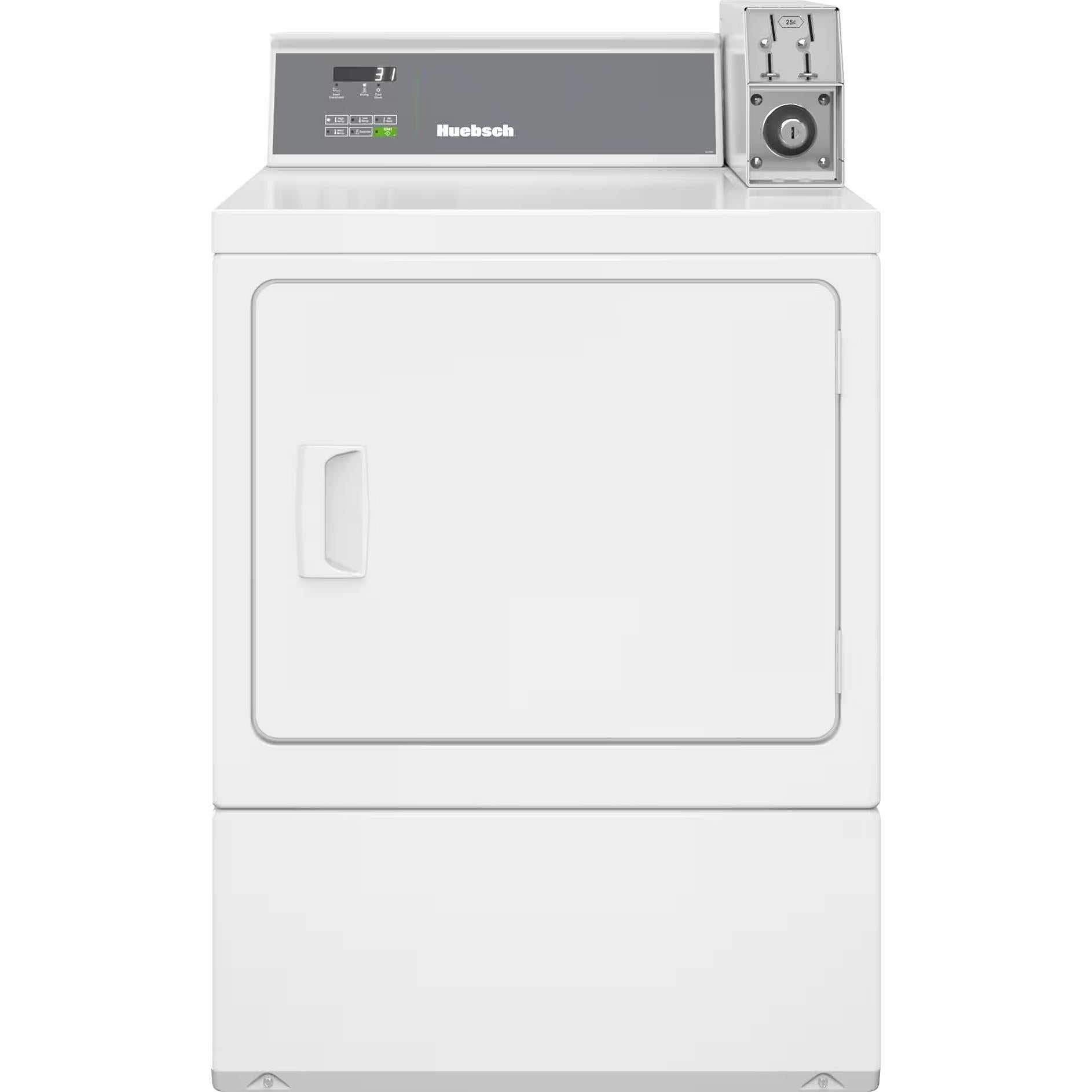  Huebsch 7 cu. ft. Commercial Coin Drop Electric Front Load Dryer DV-6100WE IMAGE 1