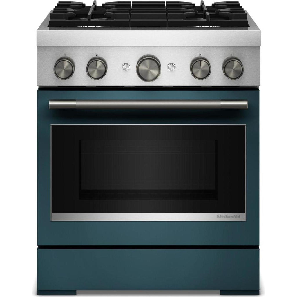  KitchenAid 30-inch Freestanding Commercial-Style Dual-Fuel Range KFDS930SAG IMAGE 4