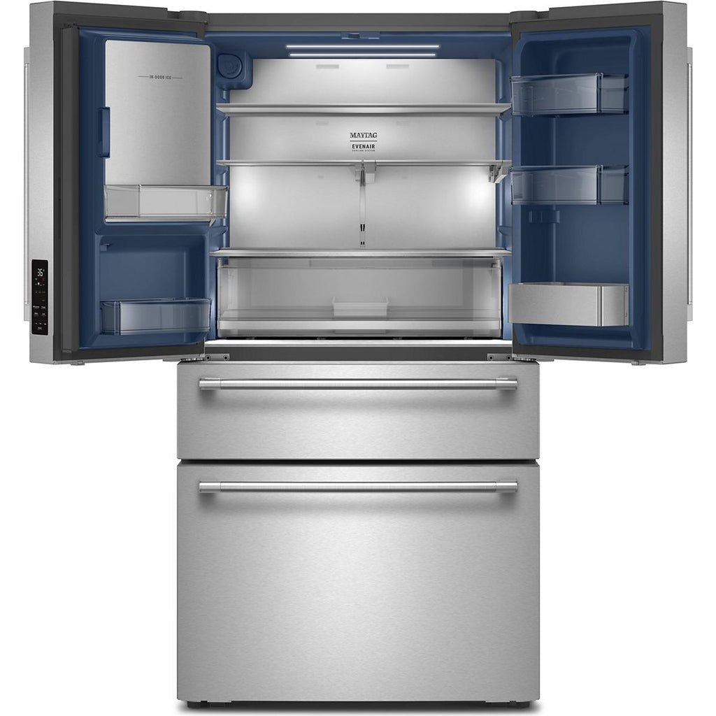  Maytag 28.9 cu. ft. Freestanding French 4-Door Refrigerator with Exterior Water and Ice Dispensing System MRMF5436TZ IMAGE 2