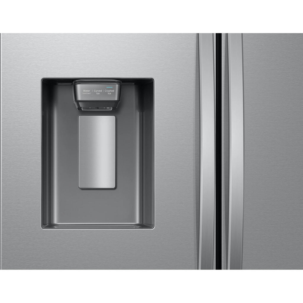  Samsung 26 cu. ft. Bespoke AI 3-Door French Door Refrigerator with Water & Ice RF27CG5B30SRAA IMAGE 5