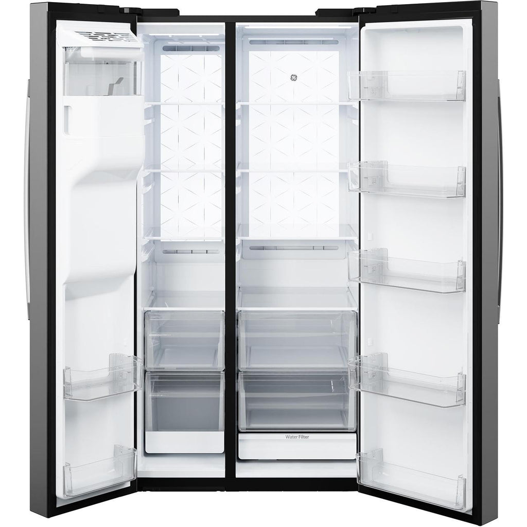  GE 27.7 cu. ft. Side-By-Side Refrigerator with Extra Tall Dispenser GSS28PYYFS IMAGE 4