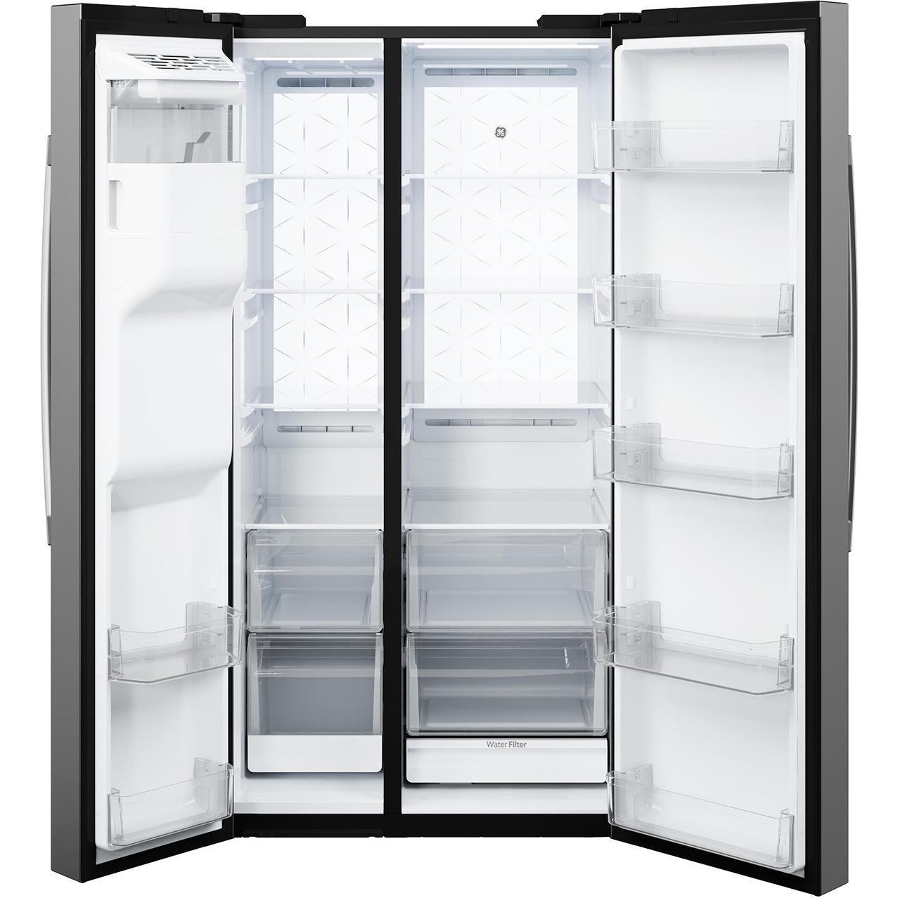  GE 27.7 cu. ft. Side-By-Side Refrigerator with Extra Tall Dispenser GSS28PYYFS IMAGE 4