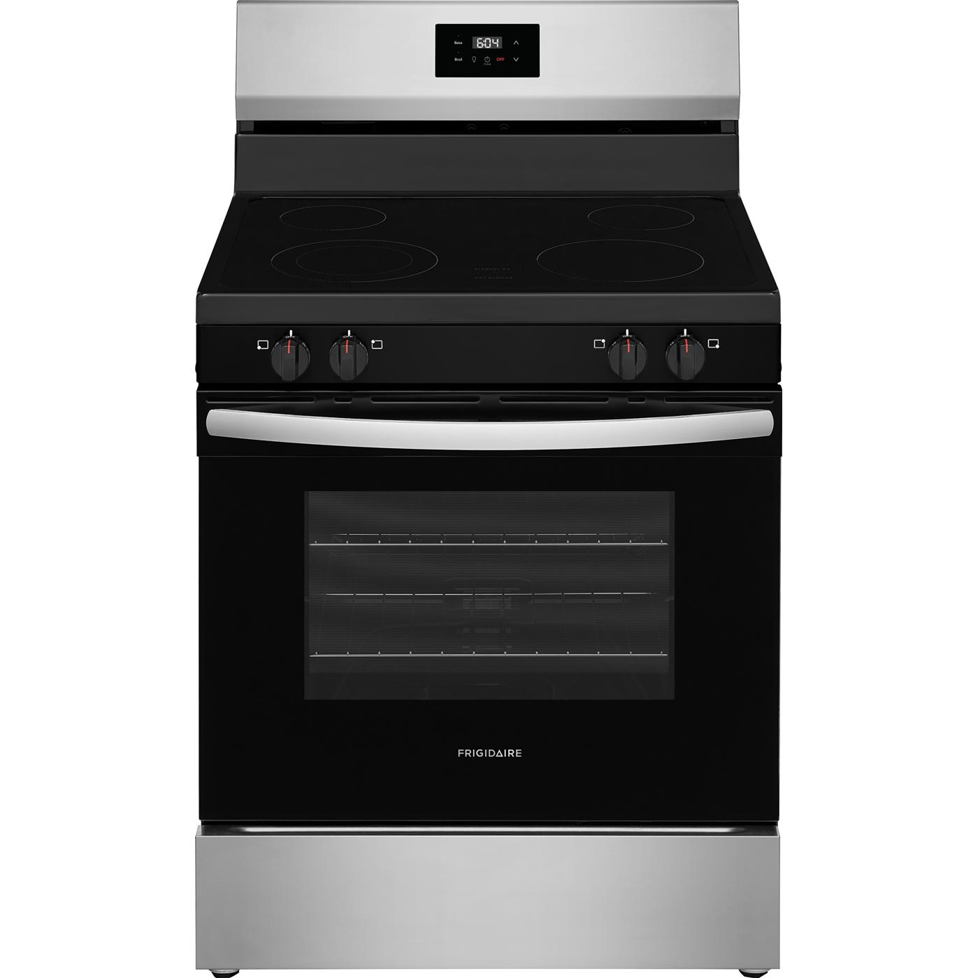 Frigidaire 30-inch Freestanding Electric Range with Even Baking Technology FCRE3050BS IMAGE 1