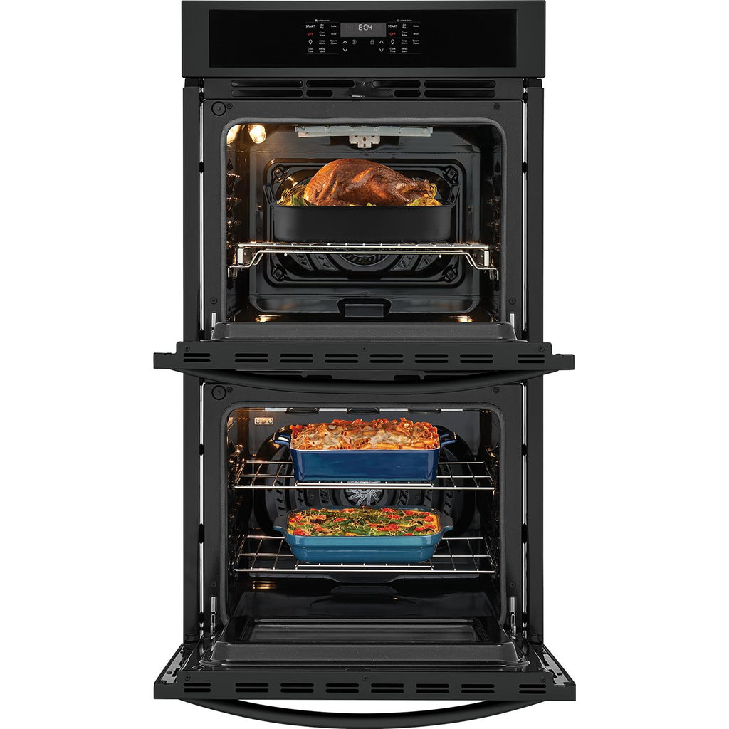 Frigidaire 27-inch, 7.6 cu. ft. Built-in Double Wall Oven with Air Fry FCWD2730AB IMAGE 3
