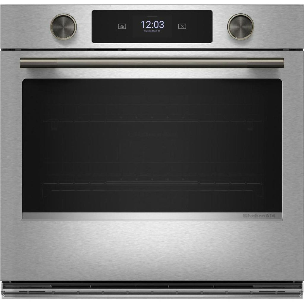  KitchenAid 30-inch Smart Electric Single Wall Oven with Intelligent Cooking Camera KOES930SPS IMAGE 1