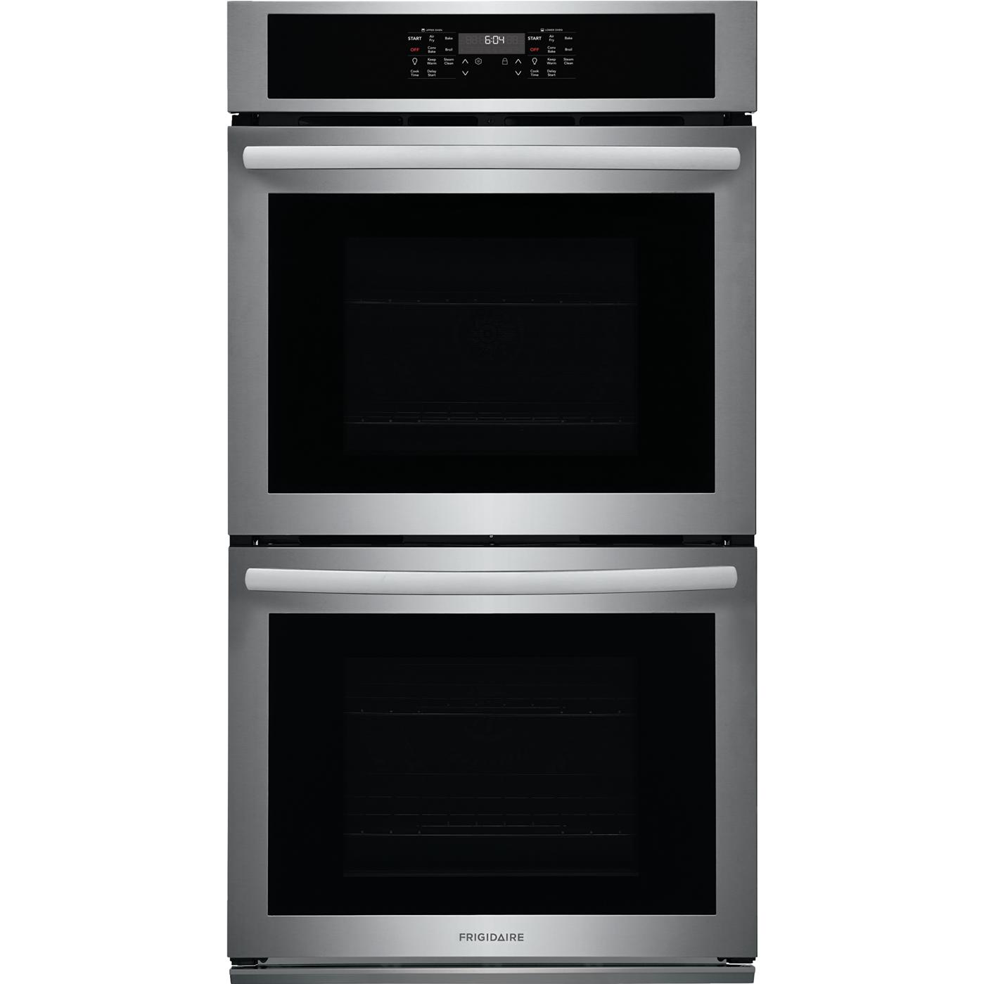  Frigidaire 27-inch, 7.6 cu. ft. Built-in Double Wall Oven with Air Fry FCWD2730AS IMAGE 1
