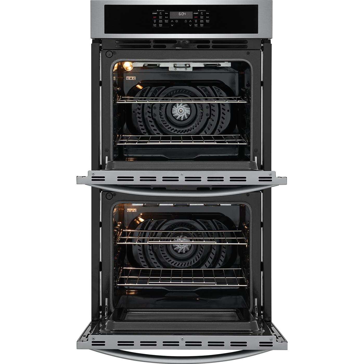  Frigidaire 27-inch, 7.6 cu. ft. Built-in Double Wall Oven with Air Fry FCWD2730AS IMAGE 2