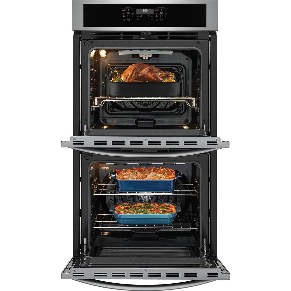  Frigidaire 27-inch, 7.6 cu. ft. Built-in Double Wall Oven with Air Fry FCWD2730AS IMAGE 3