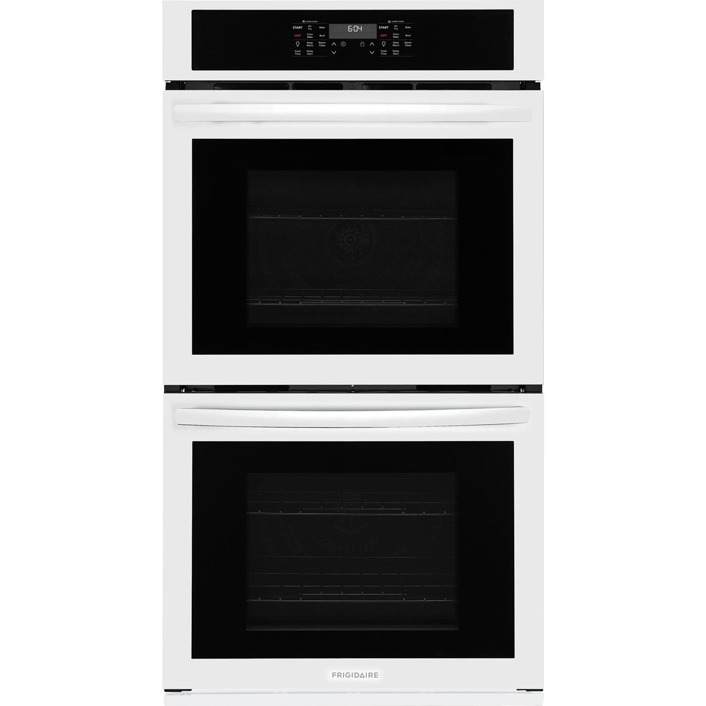  Frigidaire 27-inch, 7.6 cu. ft. Built-in Double Wall Oven with Air Fry FCWD2730AW IMAGE 1