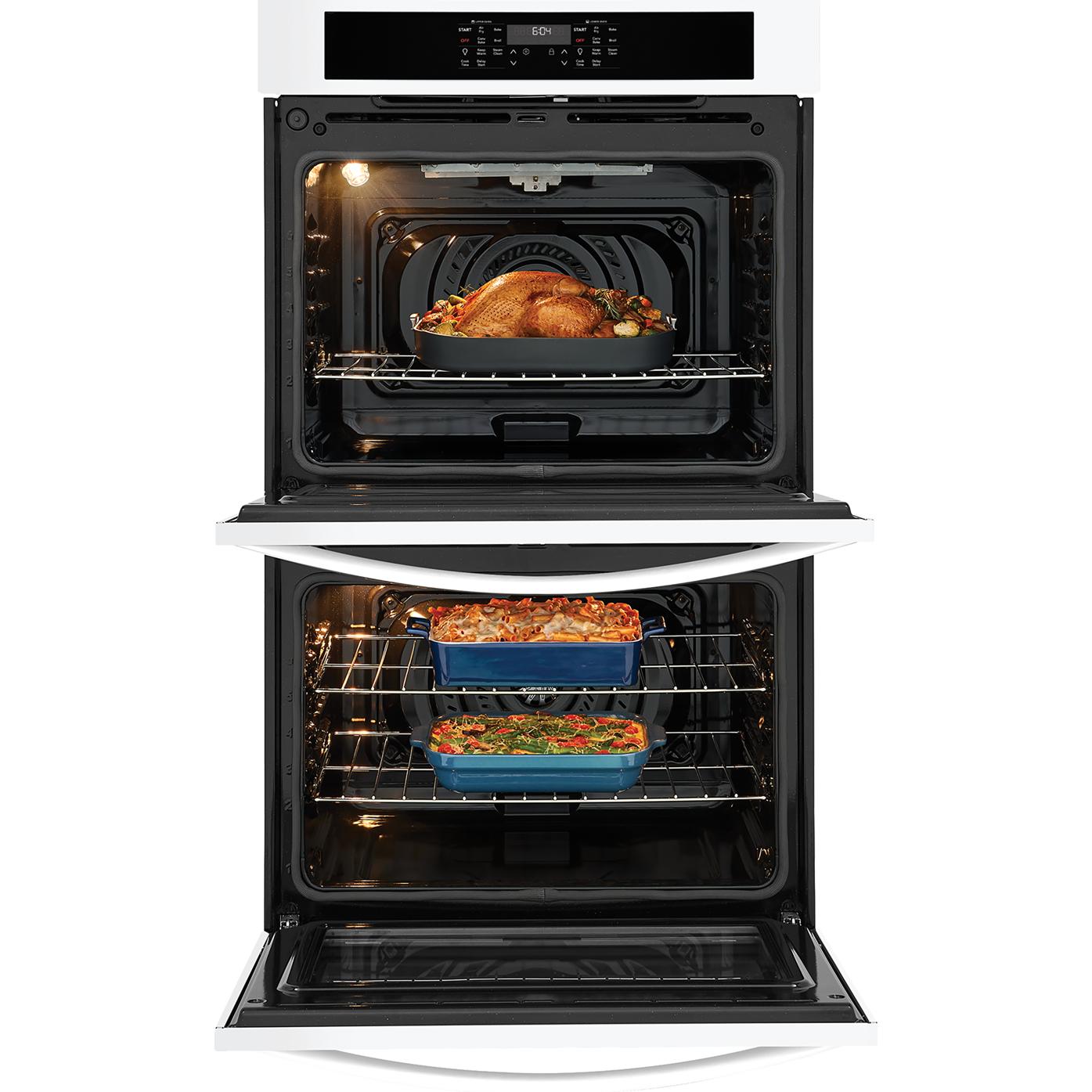  Frigidaire 27-inch, 7.6 cu. ft. Built-in Double Wall Oven with Air Fry FCWD2730AW IMAGE 3