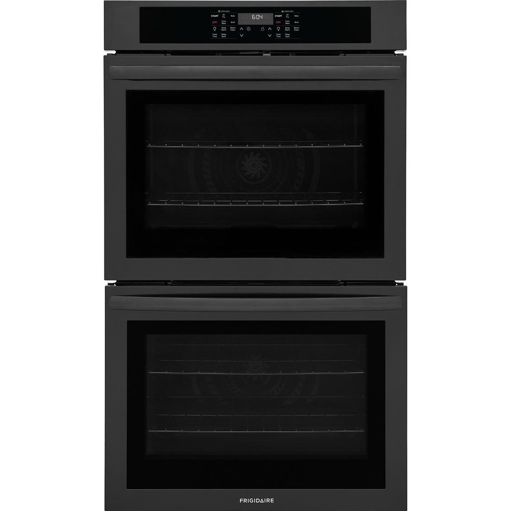  Frigidaire 30-inch, 10.6 cu. ft. Built-in Double Wall Oven with Air Fry FCWD3030AB IMAGE 1