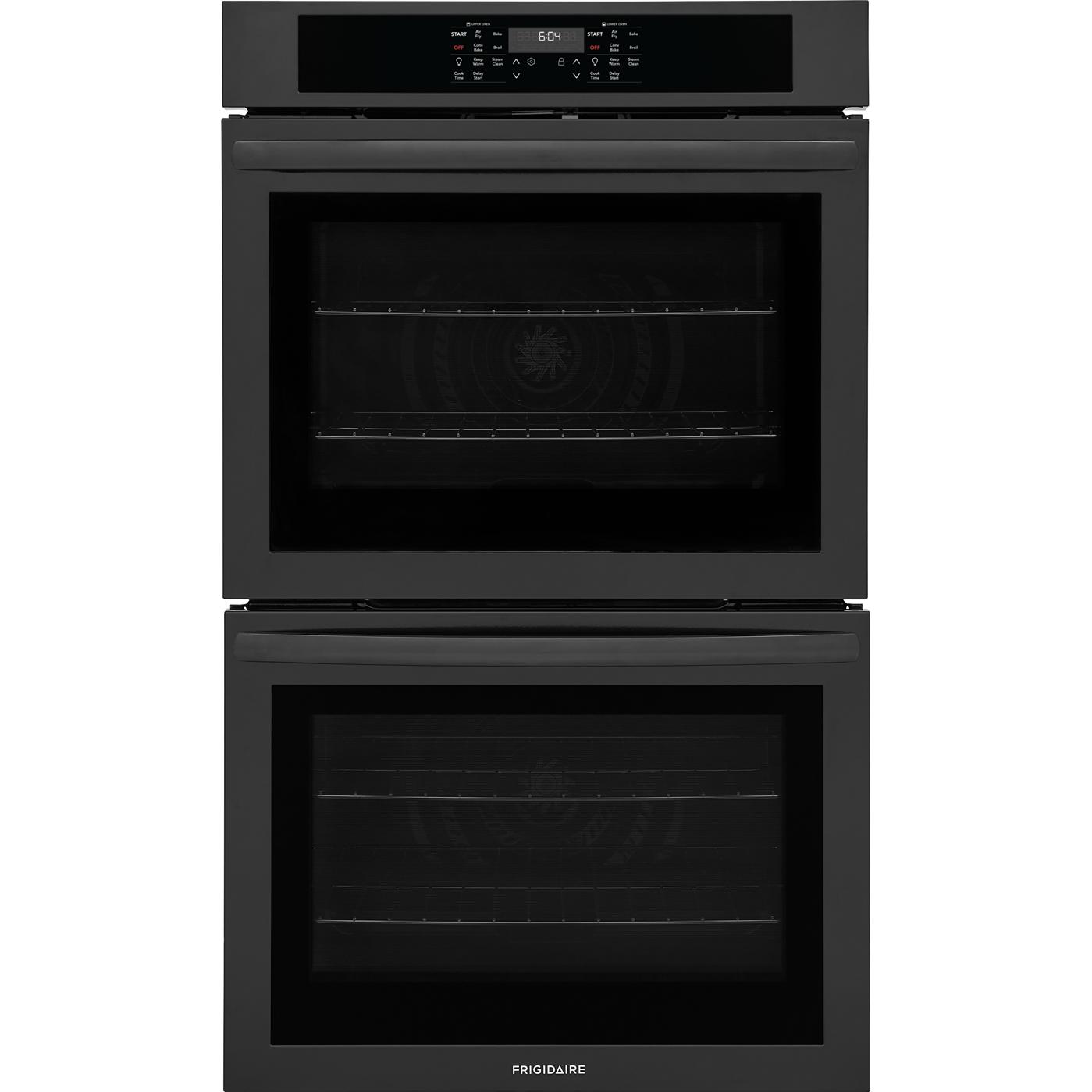  Frigidaire 30-inch, 10.6 cu. ft. Built-in Double Wall Oven with Air Fry FCWD3030AB IMAGE 1