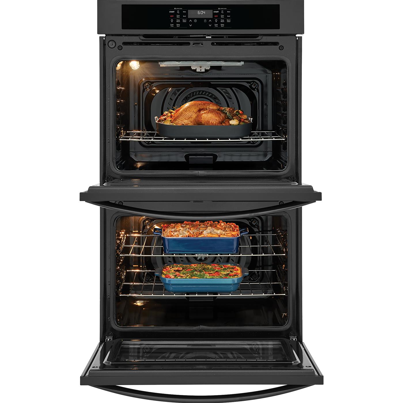  Frigidaire 30-inch, 10.6 cu. ft. Built-in Double Wall Oven with Air Fry FCWD3030AB IMAGE 4