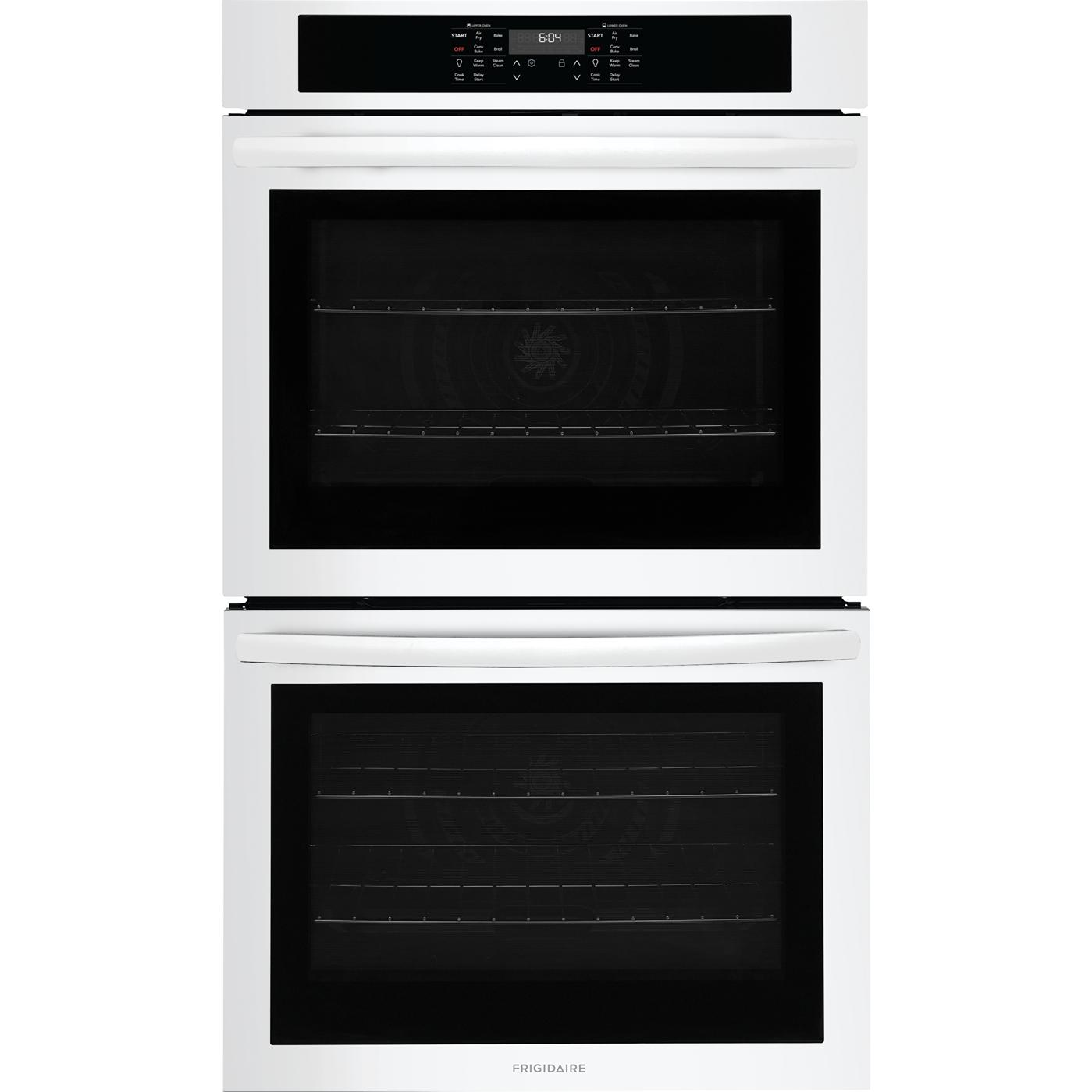  Frigidaire 30-inch, 10.6 cu. ft. Built-in Double Wall Oven with Air Fry FCWD3030AW IMAGE 1