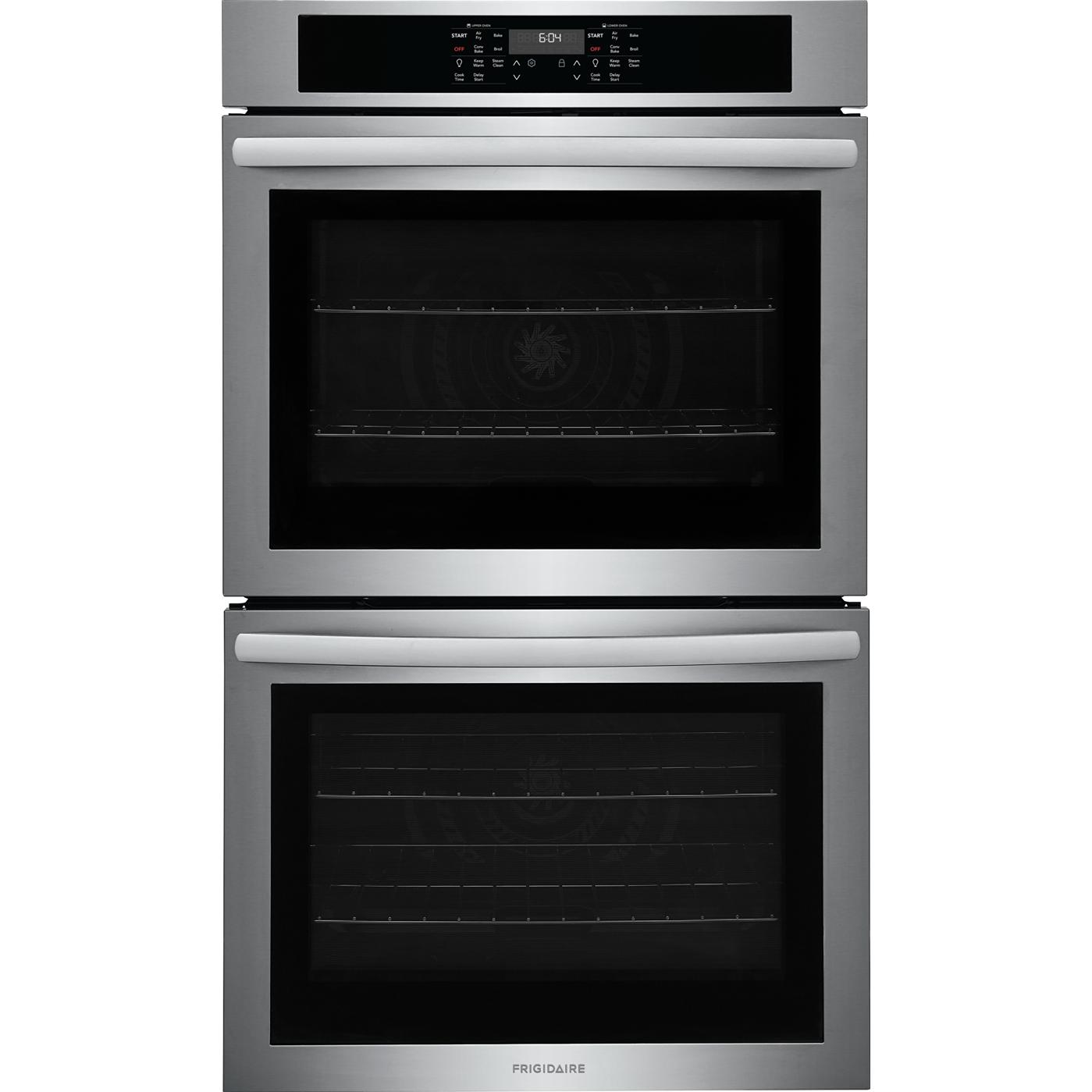  Frigidaire 30-inch, 10.6 cu. ft. Built-in Double Wall Oven with Air Fry FCWD303LAF IMAGE 1