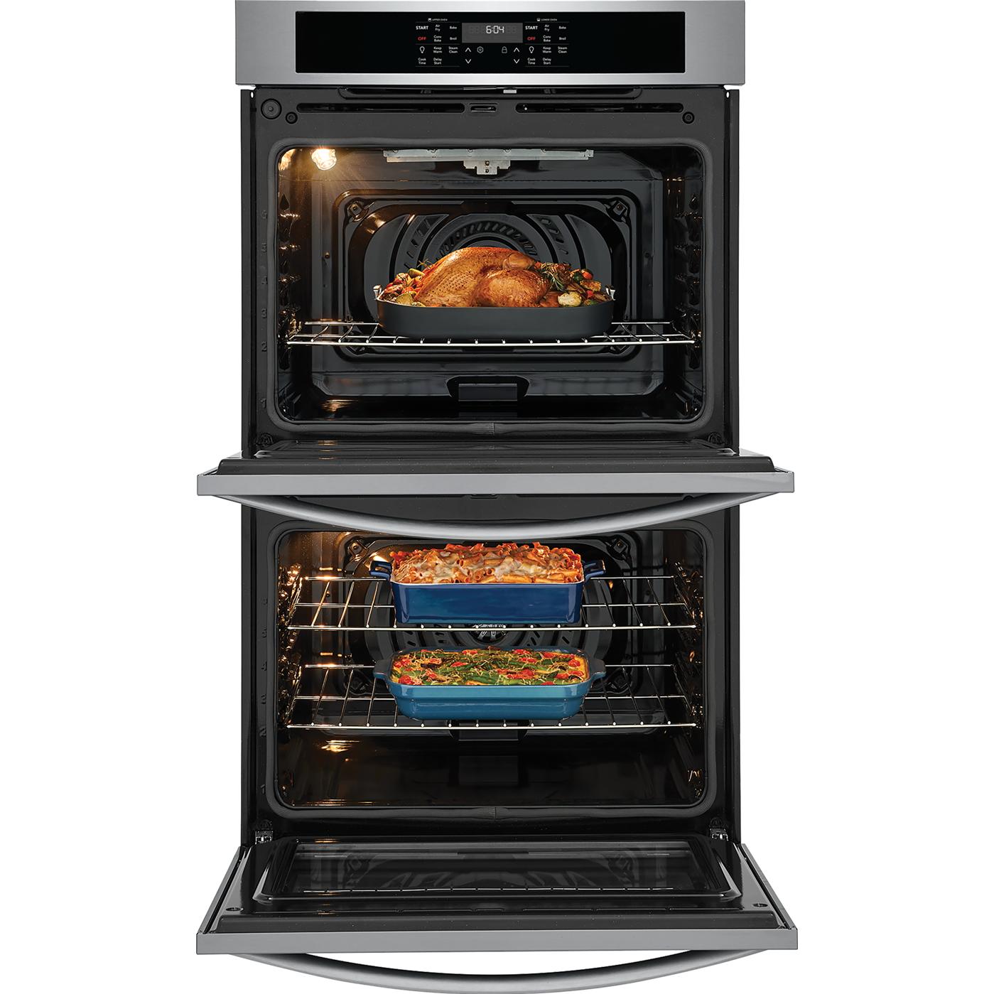 Frigidaire 30-inch, 10.6 cu. ft. Built-in Double Wall Oven with Air Fry FCWD303LAF IMAGE 3