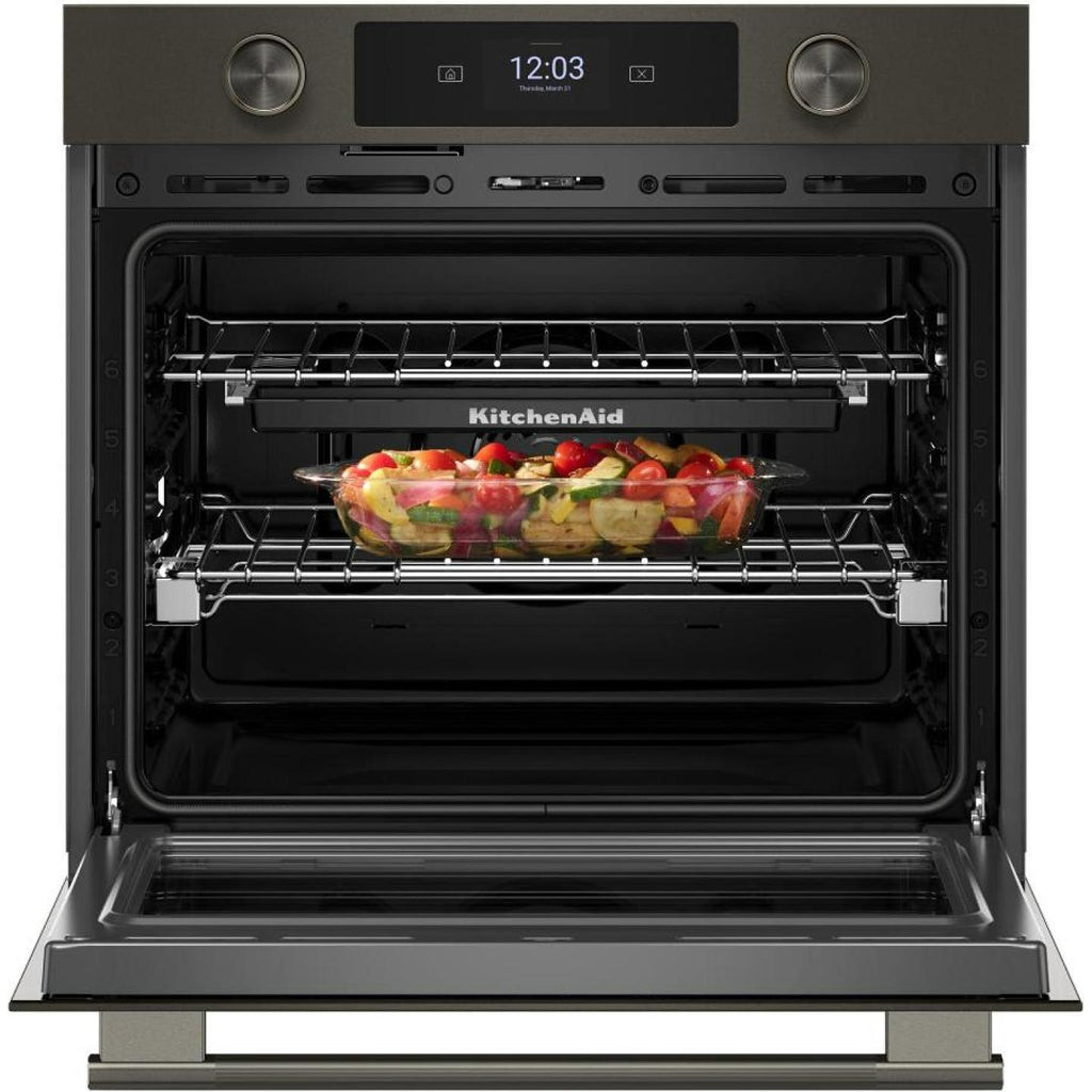 KitchenAid 30-inch Smart Electric Single Wall Oven with Intelligent Cooking Camera KOES930SBE IMAGE 3