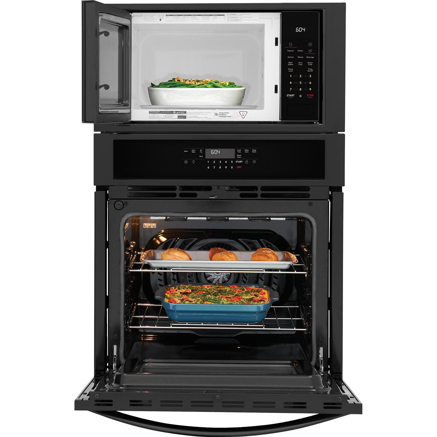 Frigidaire 27-inch built-in Microwave Combination Wall Oven with Air Fry FCWM2730AB IMAGE 3
