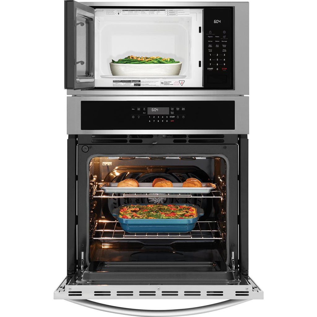  Frigidaire 27-inch built-in Microwave Combination Wall Oven with Air Fry FCWM2730AS IMAGE 2