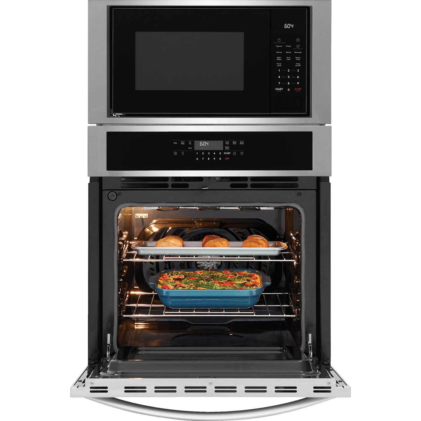  Frigidaire 27-inch built-in Microwave Combination Wall Oven with Air Fry FCWM2730AS IMAGE 4