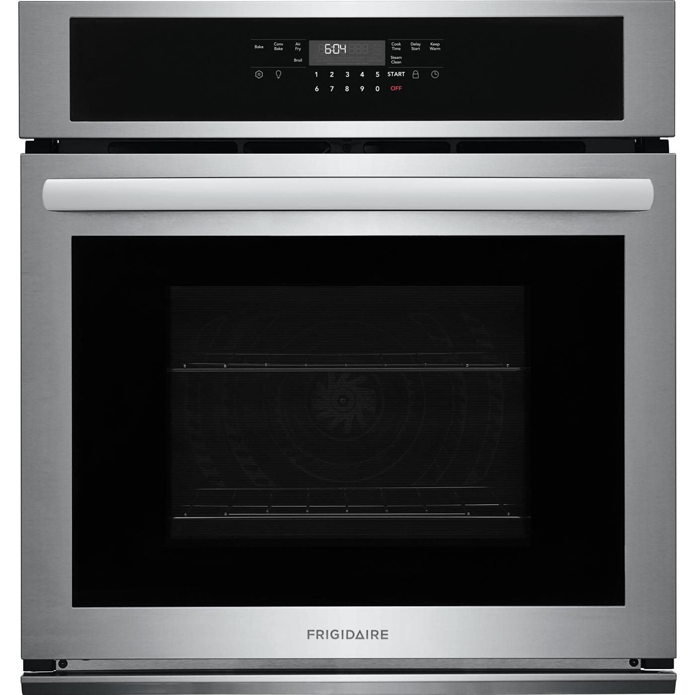  Frigidaire 27-inch, 3.8 cu. ft. Built-in Single Wall Oven with Air Fry FCWS2730AS IMAGE 1