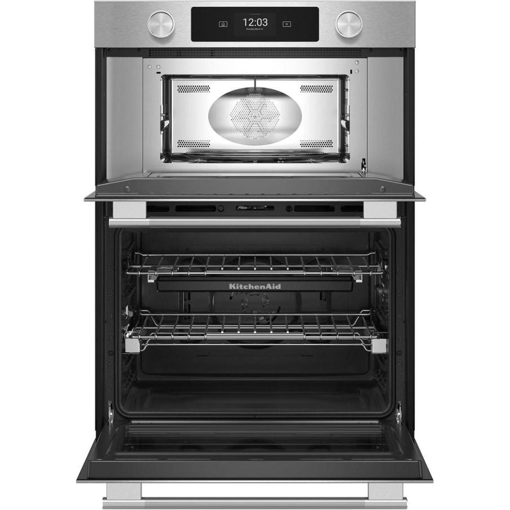  KitchenAid 30-inch Smart Electric Combo Wall Oven with Intelligent Cooking Camera KOEC930SPS IMAGE 2