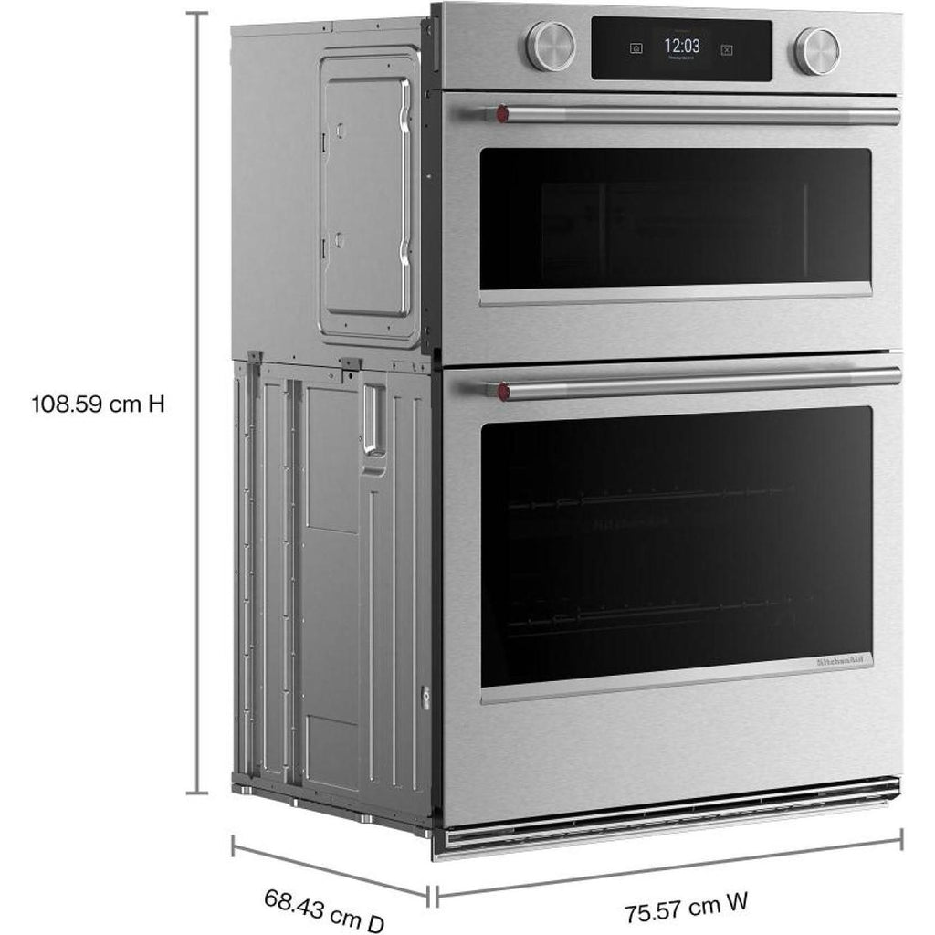  KitchenAid 30-inch Smart Electric Combo Wall Oven with Intelligent Cooking Camera KOEC930SPS IMAGE 9