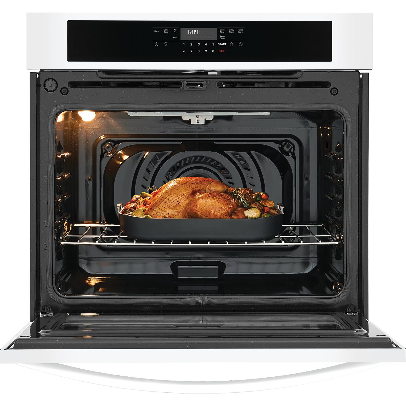  Frigidaire 30-inch, 5.3 cu. ft. Built-in Single Wall Oven with Air Fry FCWS3030AW IMAGE 2