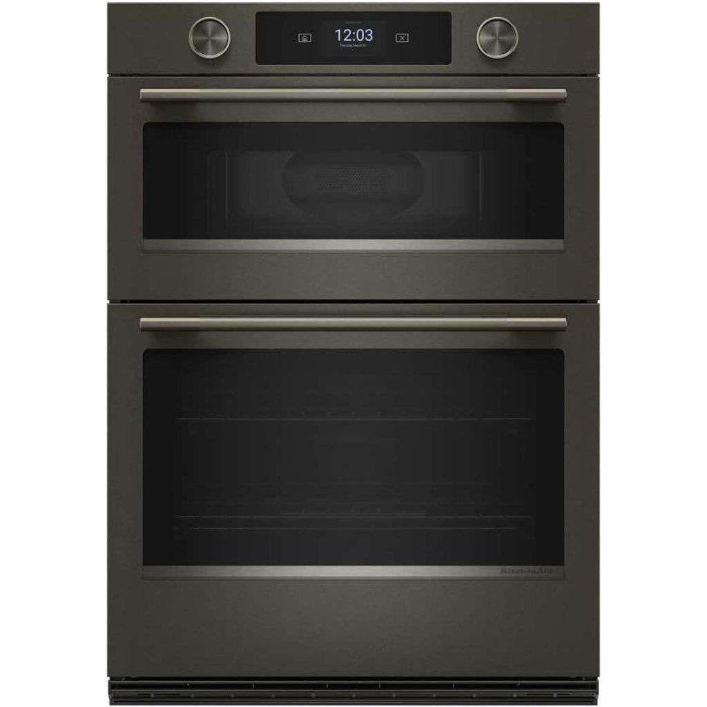  KitchenAid 30-inch Smart Electric Combo Wall Oven with Intelligent Cooking Camera KOEC930SBE IMAGE 1